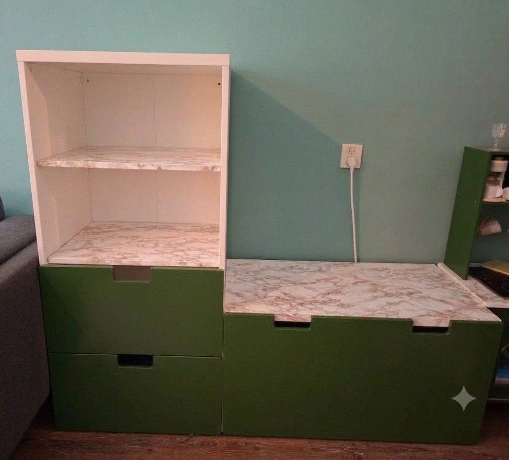 IKEA smastad Kasten: Hoge Kast met Lades & Lage Kast met Kis, Ophalen, Gebruikt, 100 tot 150 cm, 100 tot 150 cm