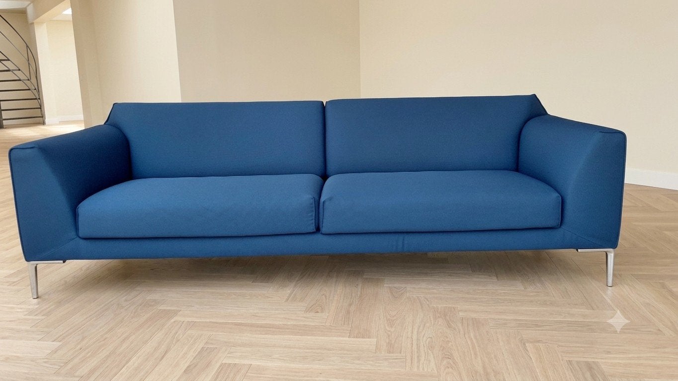 Pode Fold | 3,5 zits | Blauw | Refurbished, Huis en Inrichting, Banken | Bankstellen, Leolux, Info@andriesign.nl, Driepersoons