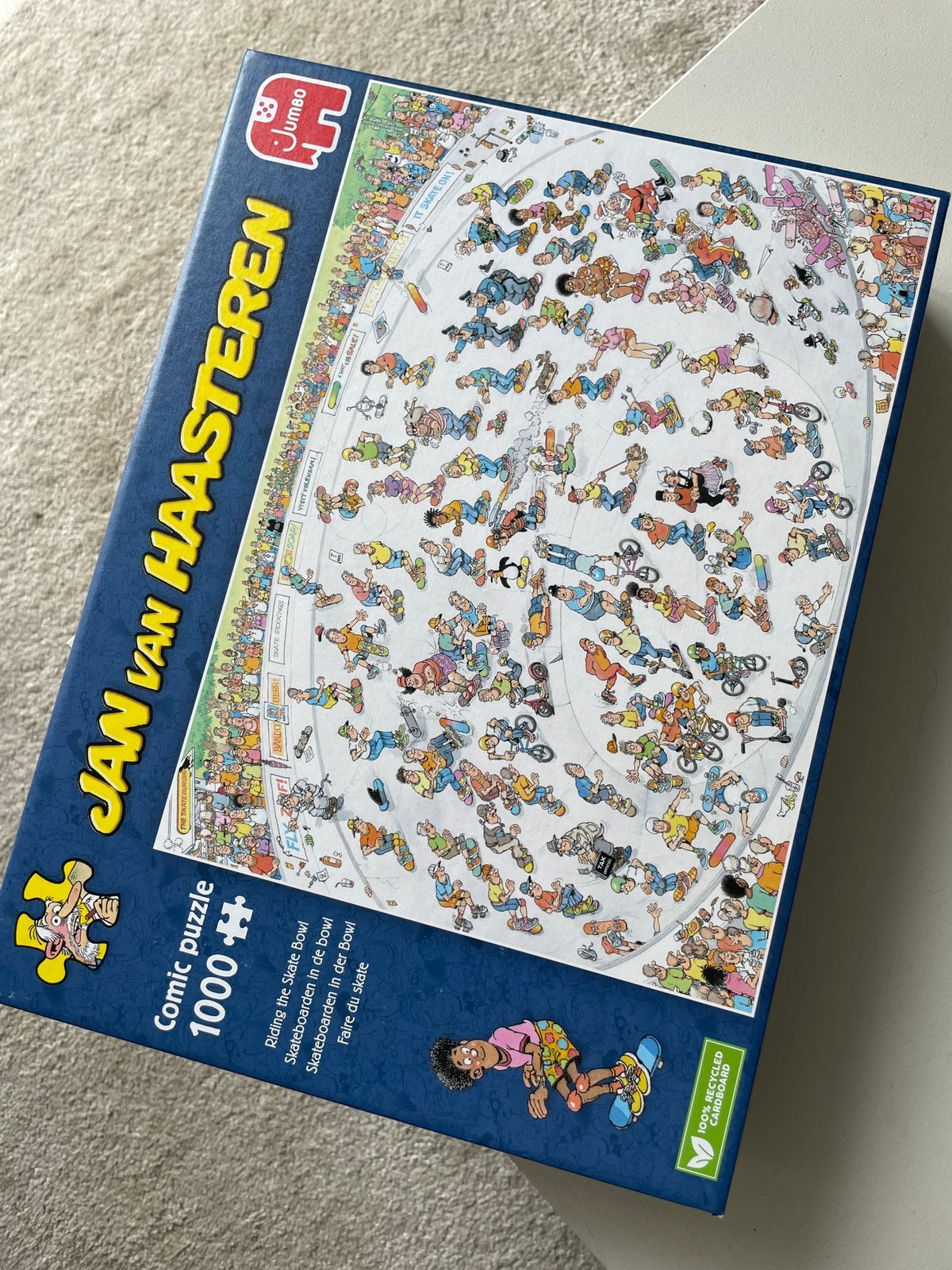 NIEUW Jan van Haasteren - Skateboarden in de bowl - 1000stk, Ophalen of Verzenden, 500 t/m 1500 stukjes, Nieuw, Legpuzzel