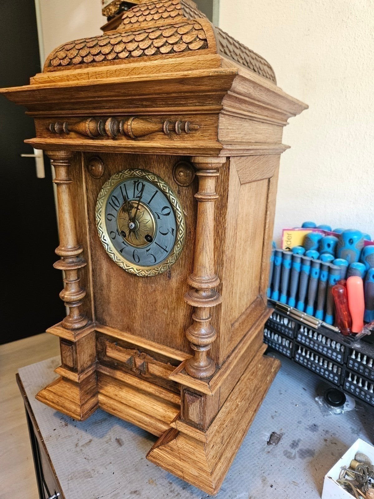 grote tafelklok 60 cm hoog, Ophalen of Verzenden