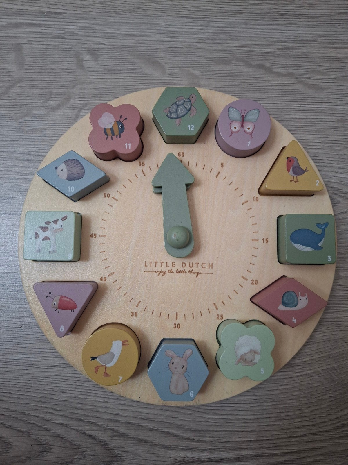Little Dutch Houten Vormenstoof Klok, Ophalen of Verzenden, Zo goed als nieuw, Puzzelen