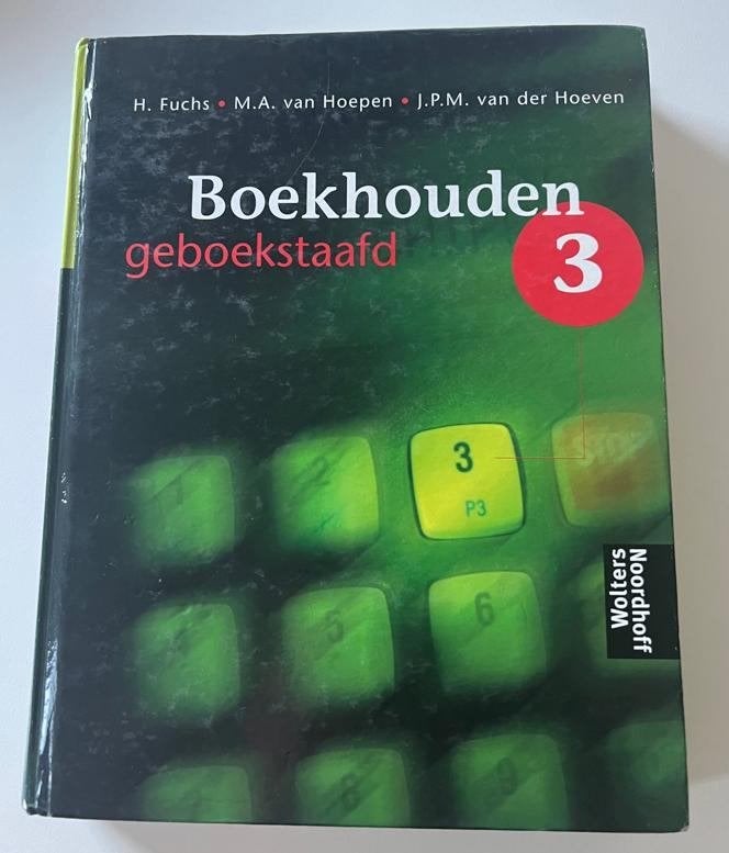 Boekhouden geboekstaafd 3 – Fuchs / Van Hoepen, Boeken, Ophalen of Verzenden, Gelezen, Management, Onbekend