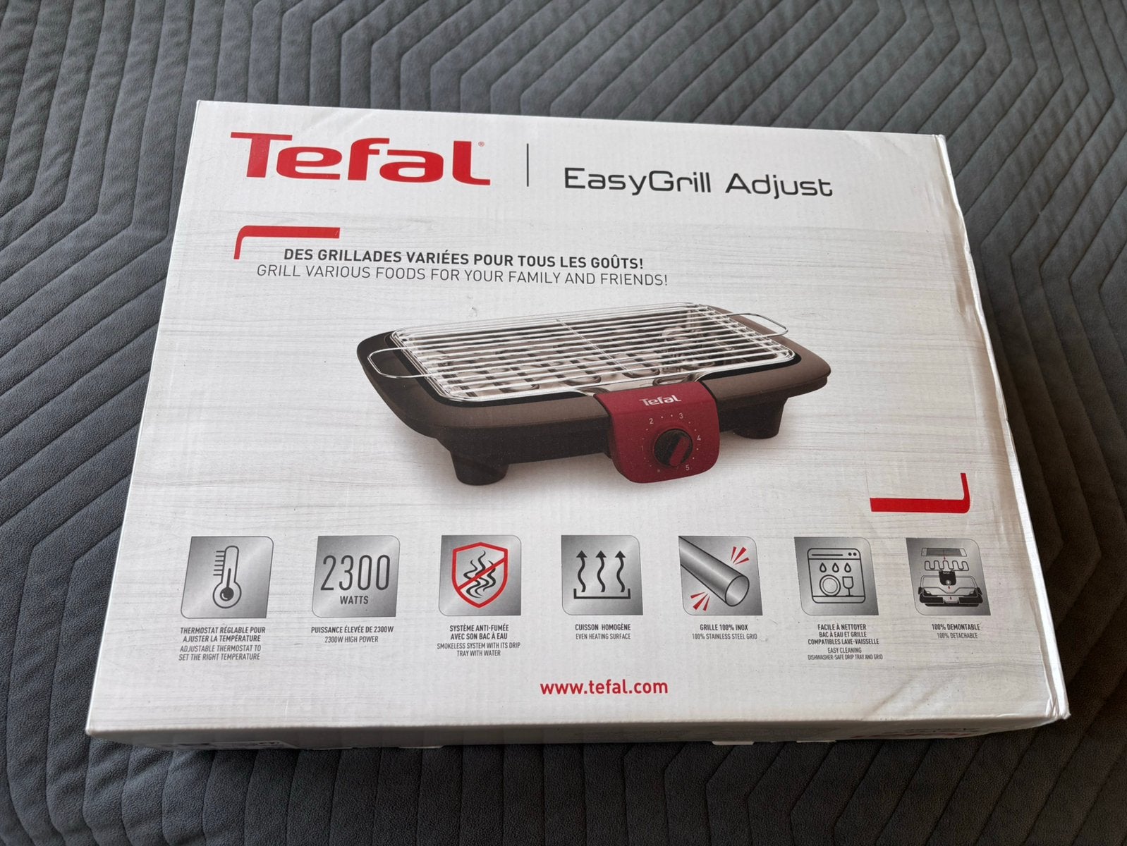 Tefal easy grill adjust BG90F514, Ophalen of Verzenden, Nieuw