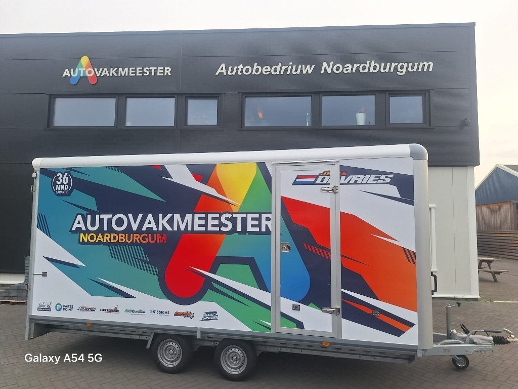 Uniek gesloten Aanhanger{2025} ZGAN bakmaat 5.00x2.45x2.25., Ophalen of Verzenden, Zo goed als nieuw