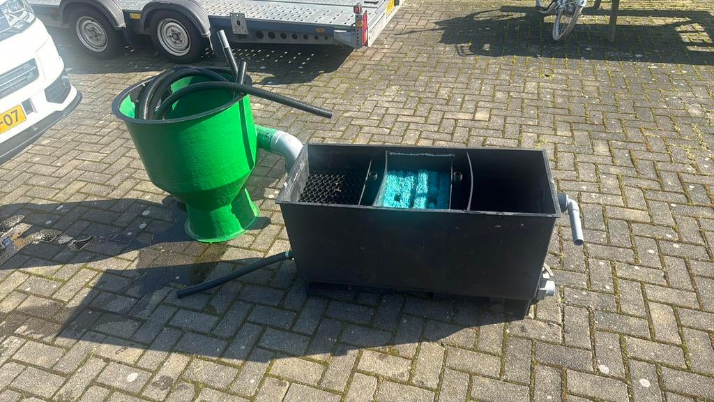 Vijver filter meerkamer met vortex ton compleet, Ophalen, Filter, Filter, Zo goed als nieuw
