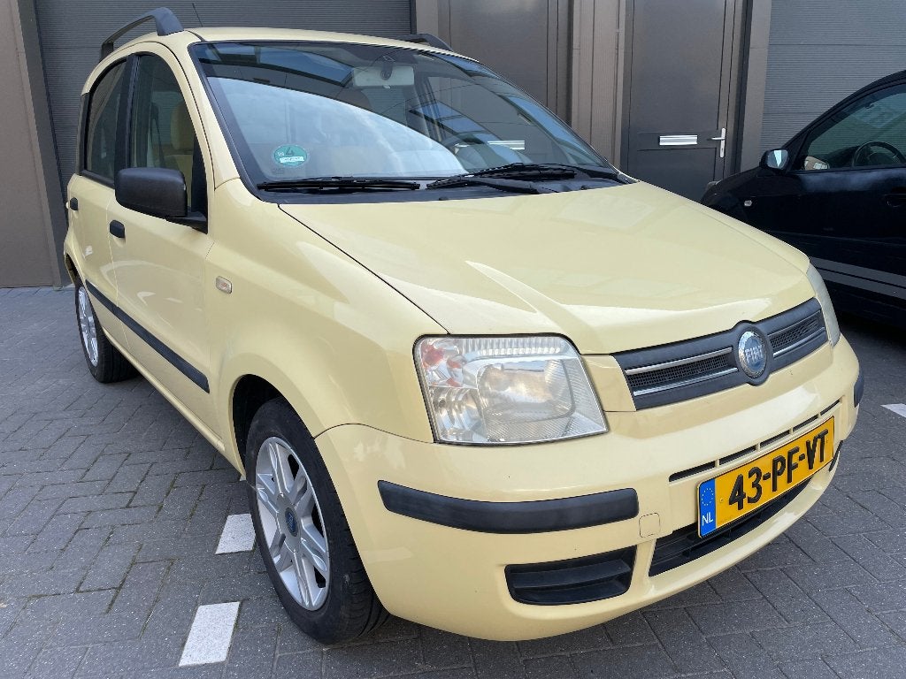Fiat Panda 1.2 Dualogic 2004 Geel, Auto's, Fiat, Stof, 840 kg, Euro 4, 800 kg