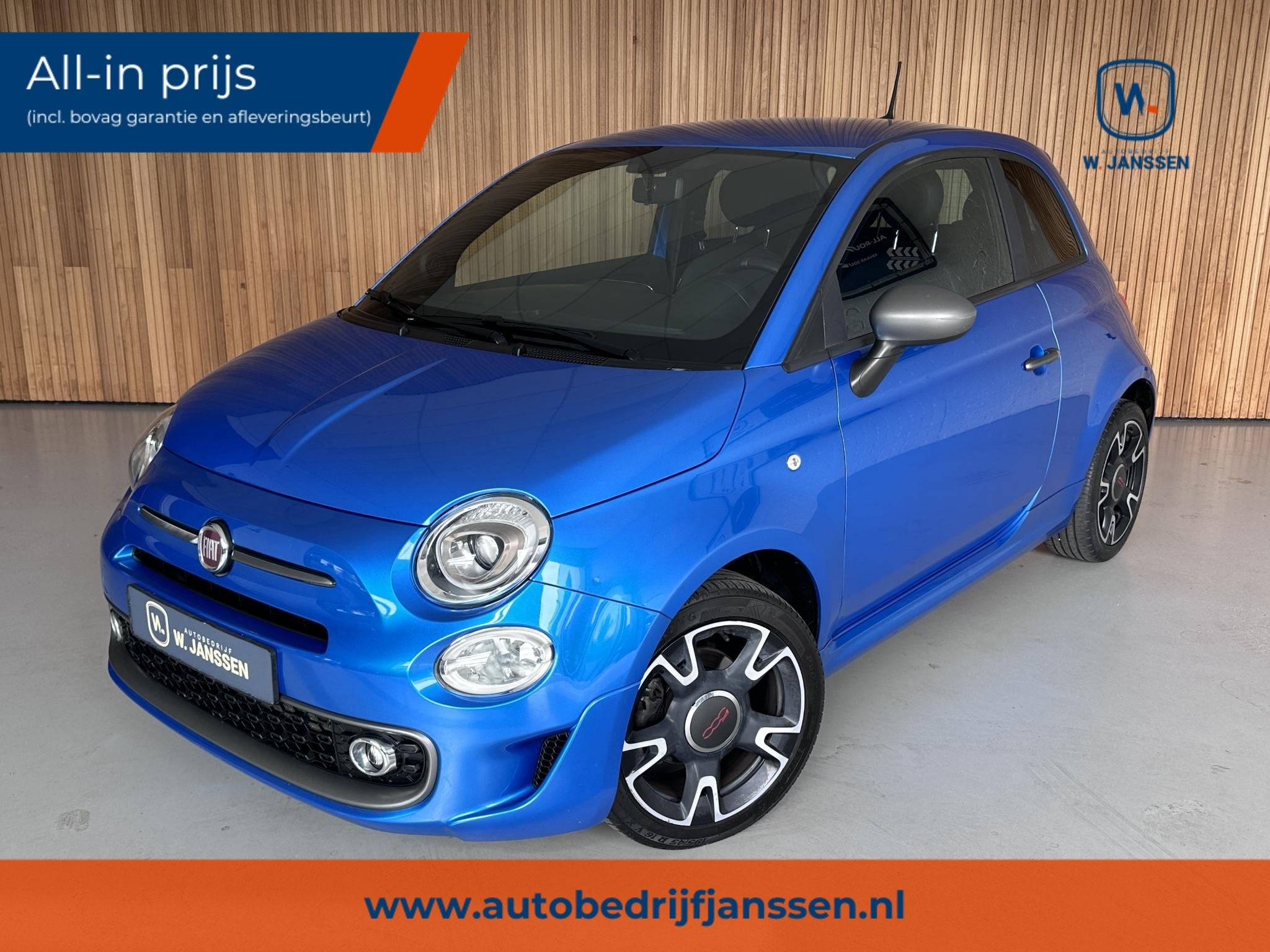 Fiat 500 1.2 Navigatie | Cruise | Automaat, Auto's, Fiat, Bedrijf, Te koop, ABS, Airbags, Airconditioning, Alarm, Bluetooth, Centrale vergrendeling
