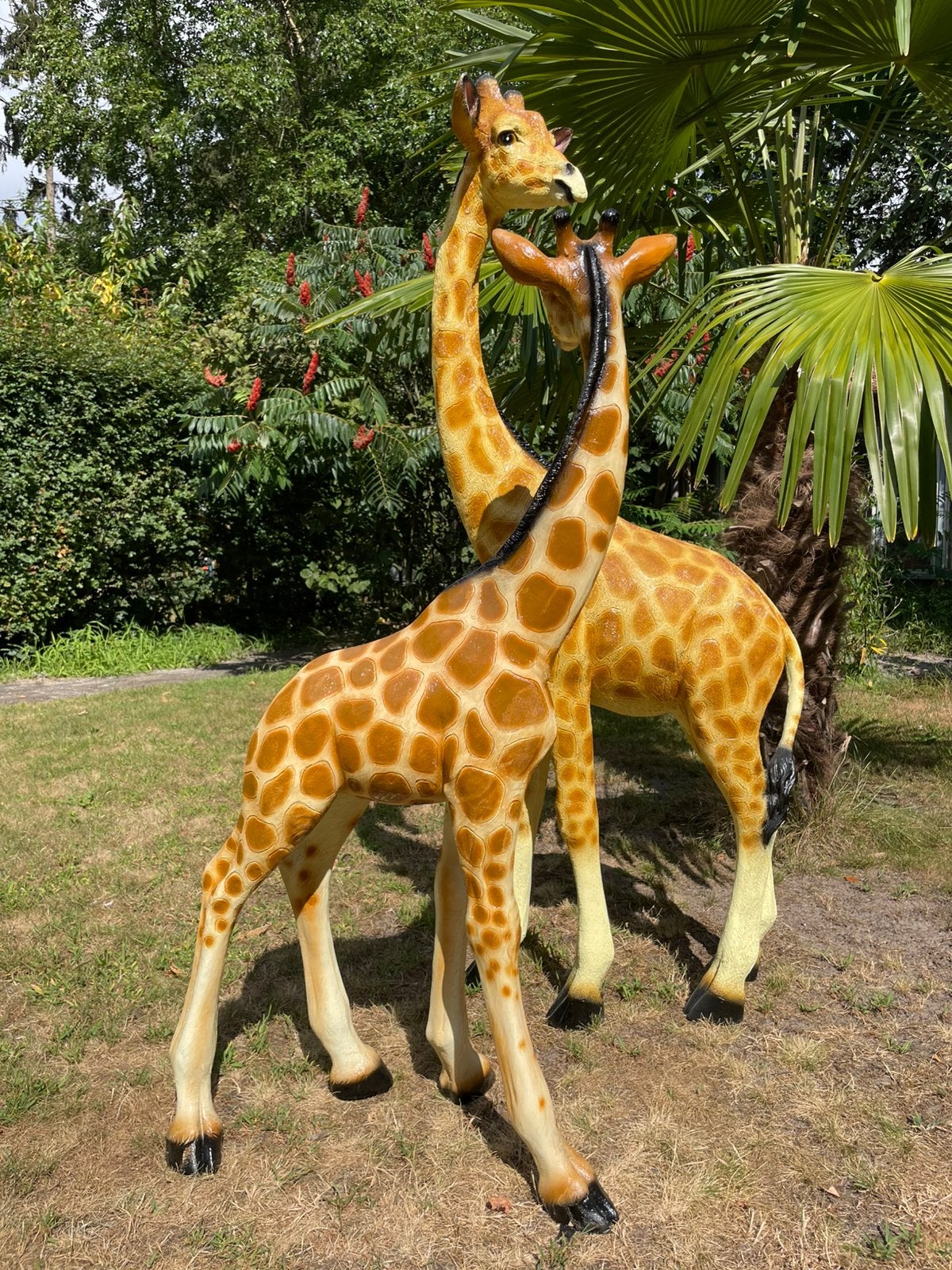 Set giraffen beeld tuin dierentuin, Ophalen, Nieuw, Kunststof