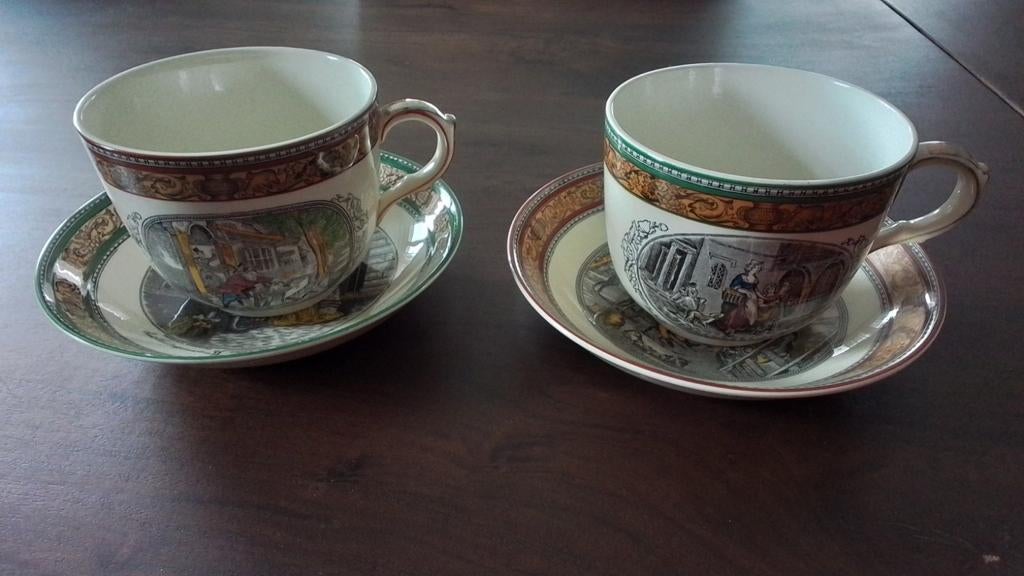 Adams Wedgwood soepkop met bord, Antiek en Kunst, Antiek | Servies los, Ophalen