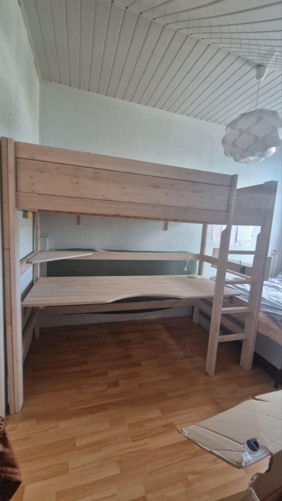 Hoogslaper met bureau Life Time. 90x200, Ophalen, Gebruikt, Eenpersoons, 160 tot 180 cm