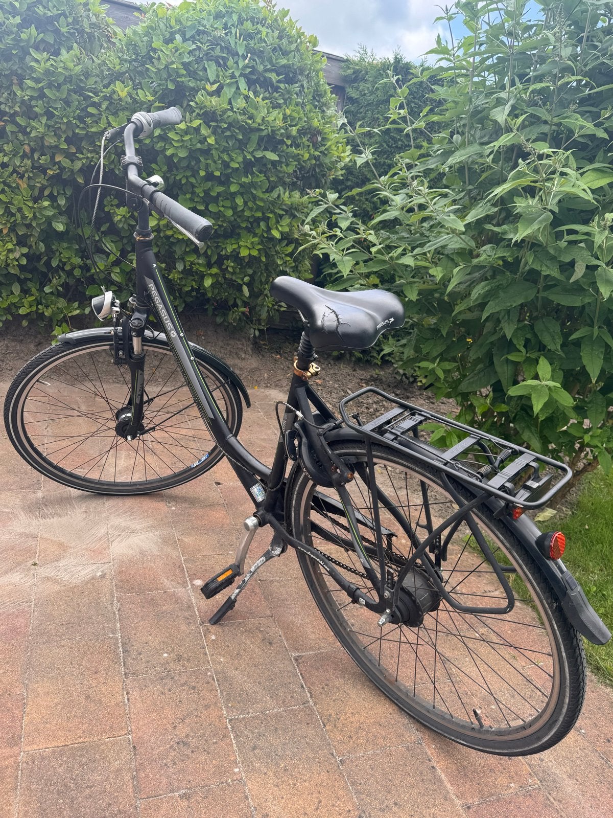 Pegasus fiets, zwart, gebruikt, goede staat, Fietsen en Brommers, Fietsen | Dames | Damesfietsen, Overige merken, Velgrem, Versnellingen