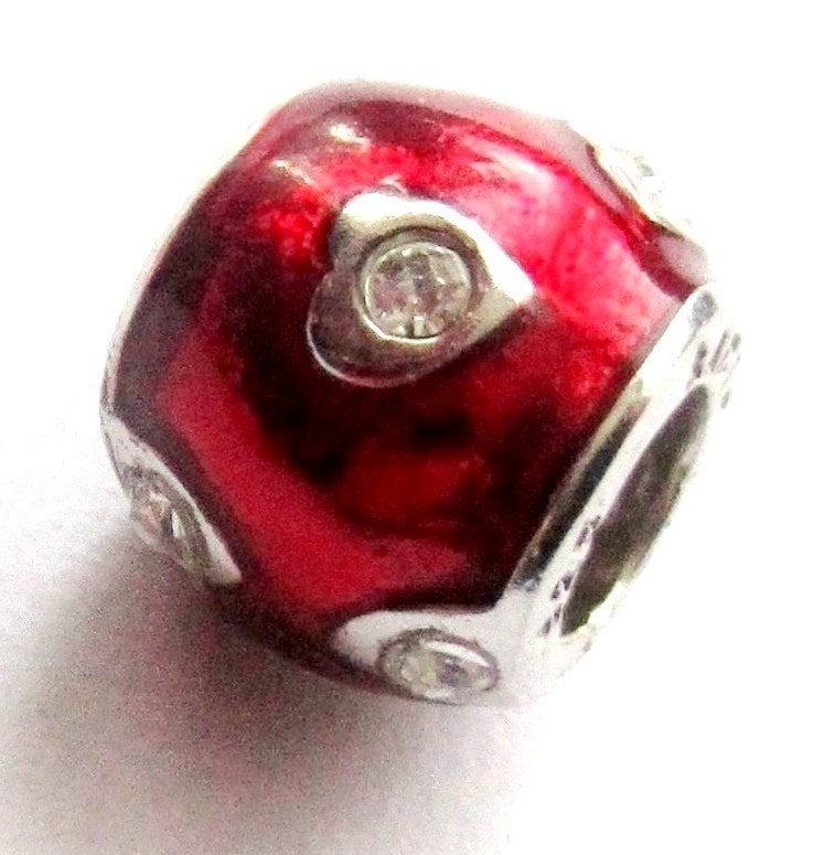 925 Zilveren BACIO ITALY Murano Glas bedel Emaile Swarovski, Verzenden, Zilver, Hanger
