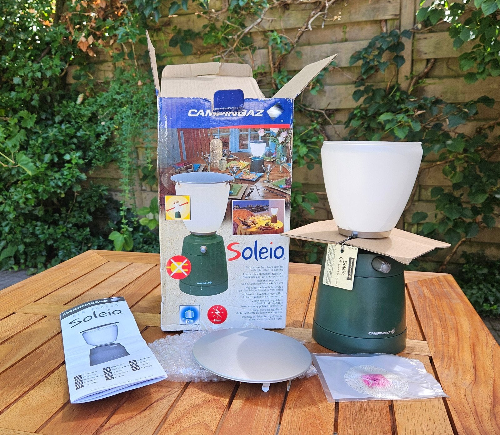 CAMPINGAZ Soleio tafellamp - sfeer- en heldere verlichting, Caravans en Kamperen, Ophalen