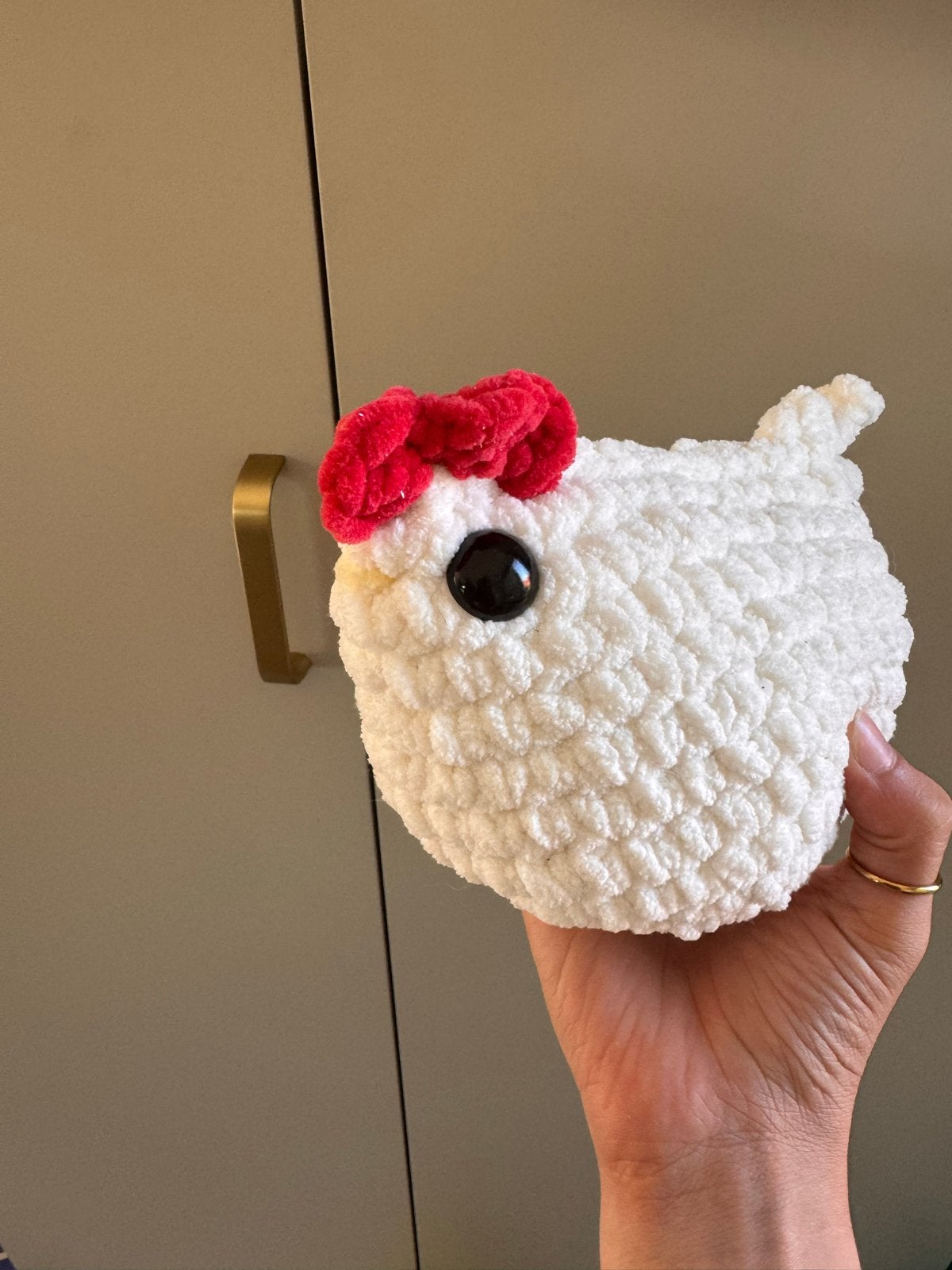 Leuke handgemaakte kip knuffel - kraamcadeau/verjaardag, Overige merken, Overige typen, Nieuw, Ophalen of Verzenden