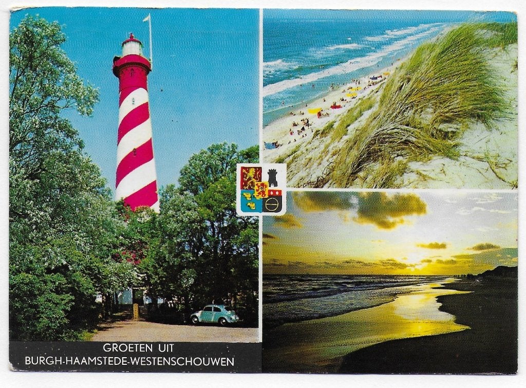 Burgh Haamstede Westenschouwen gelopen ansichtkaart (B 2912), Ophalen of Verzenden, 1980 tot heden, Gelopen