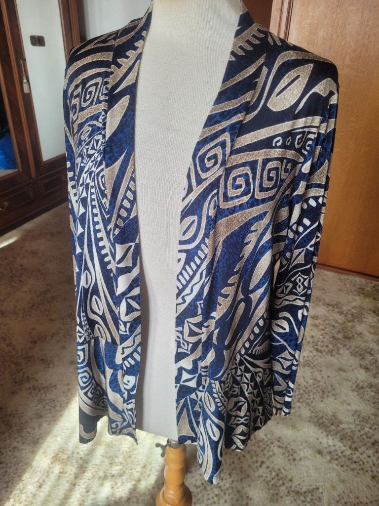 Batida vest, blauw print maat 5, Maat 38/40 (M), Meerkleurig, Ophalen of Verzenden, Zo goed als nieuw