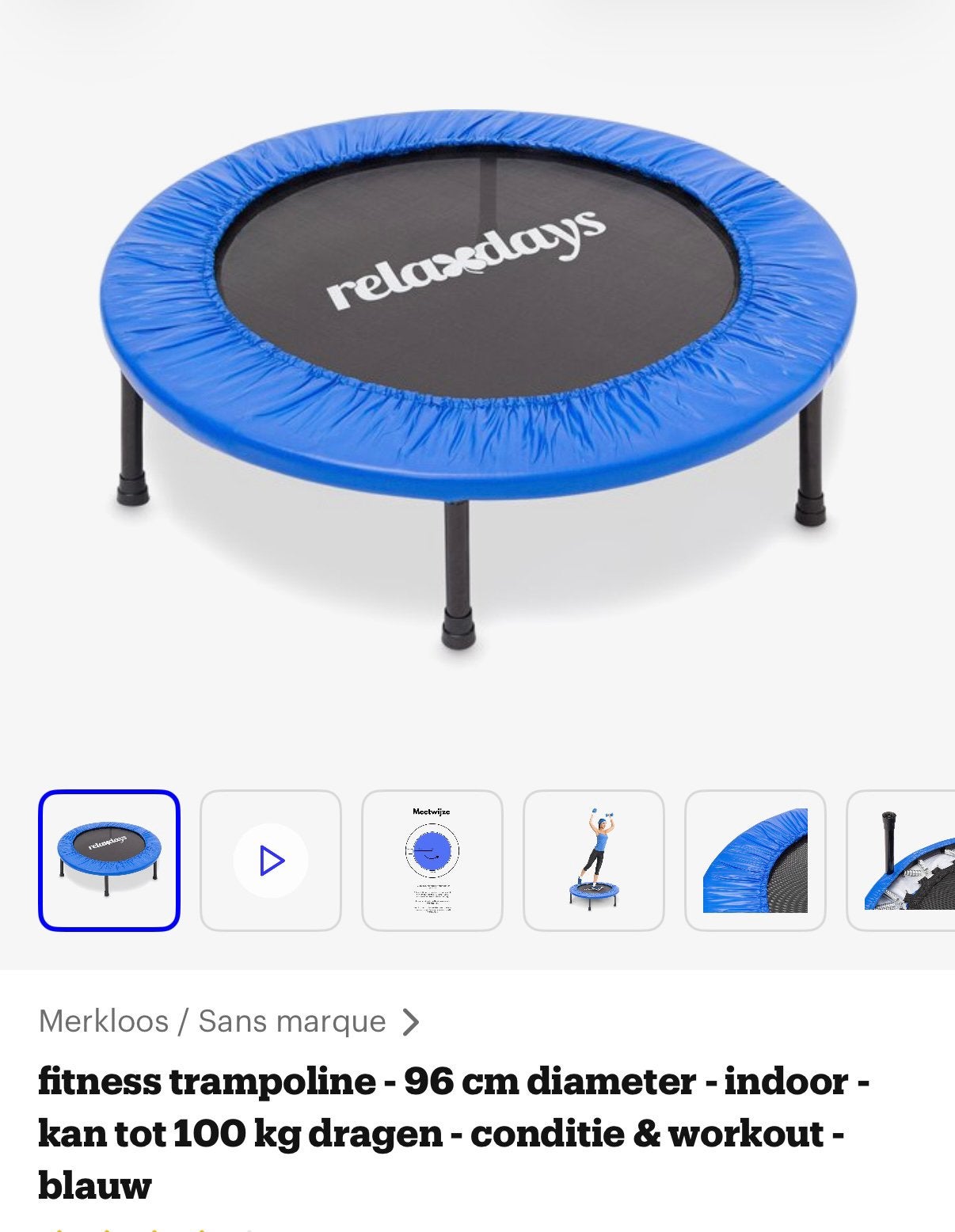 Trampoline diameter 96cm NIEUW