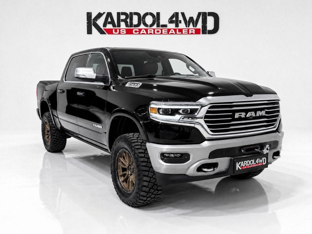 Dodge Ram 1500 5.7 V8 4x4 Crew Cab Longhorn | Bakflip | Incl, Automaat, 5654 cc, 402 pk, Zwart