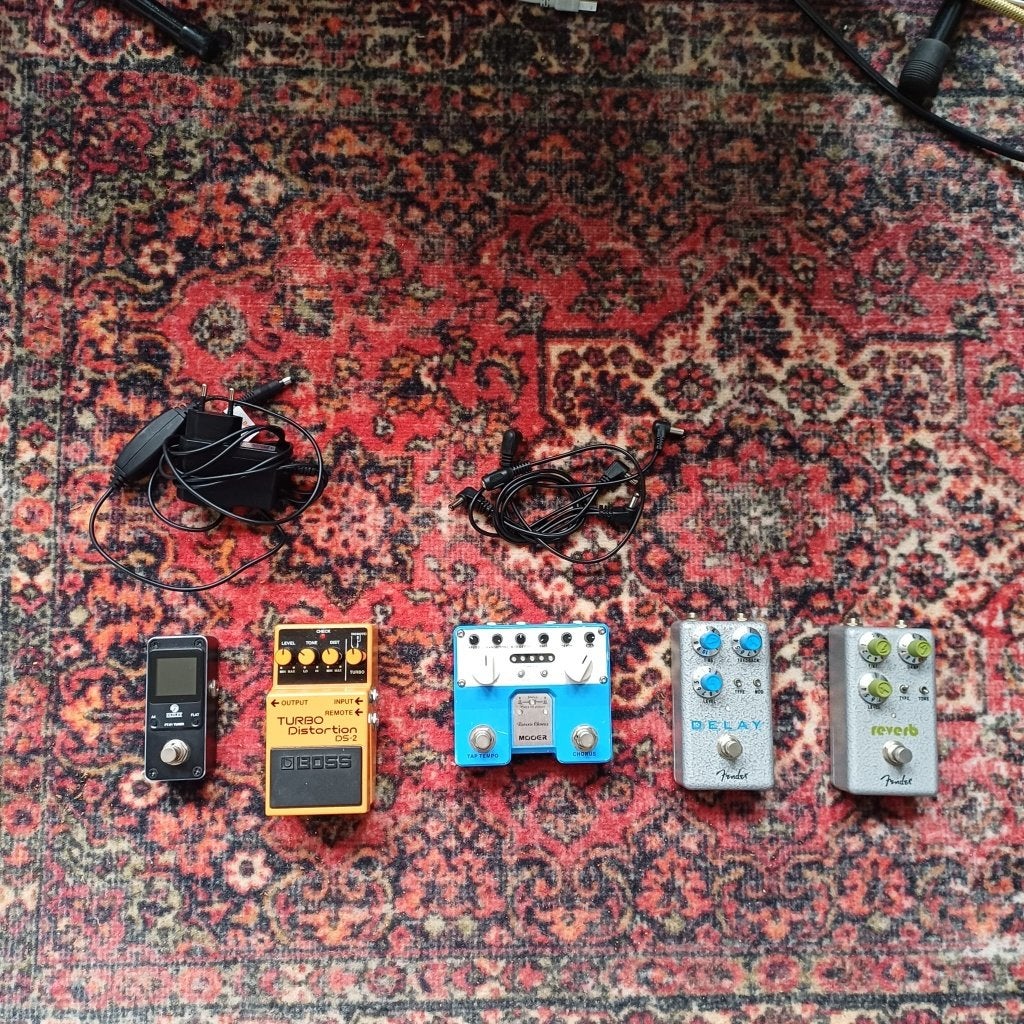Boss DS-2 + Mooer Multieffect +  Fazley Tuner - Set of los, Muziek en Instrumenten, Effecten, Ophalen of Verzenden, Zo goed als nieuw