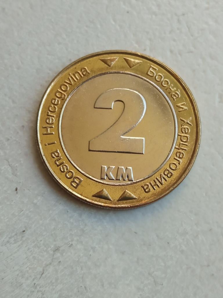 Bosnië en Herzegovina 2 marka 2003., Ophalen of Verzenden, Overige landen, Losse munt
