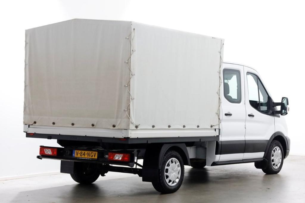 Ford Transit 2.0 TDCI 130pk L2H1 Trend D.C. Open Laadbak met, Auto's, Bestelauto's, Voorwielaandrijving, 15 km/l, 4 cilinders