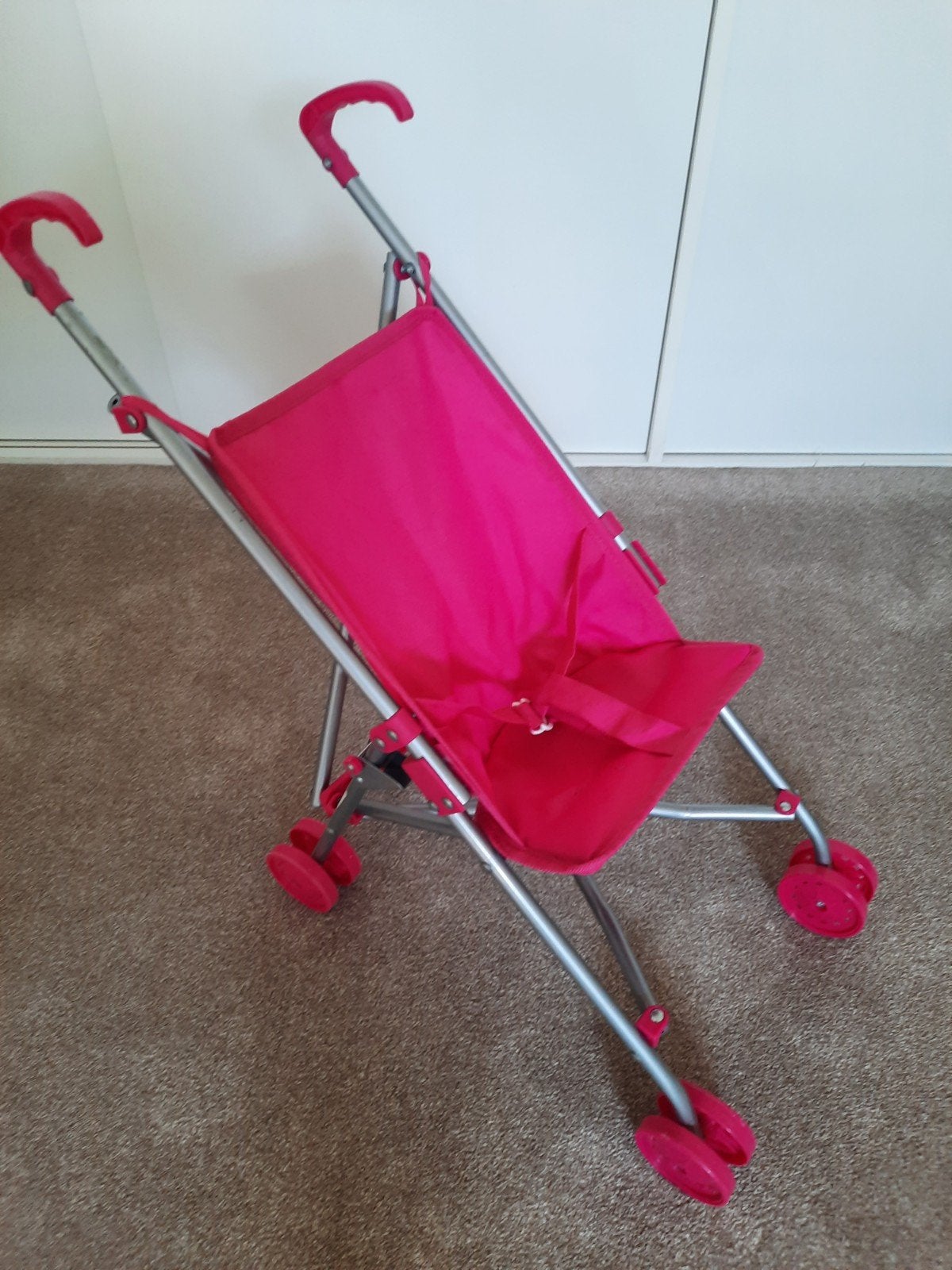fisher price rose poppenwagen z.g.a.n, Ophalen, Zo goed als nieuw, Babypop