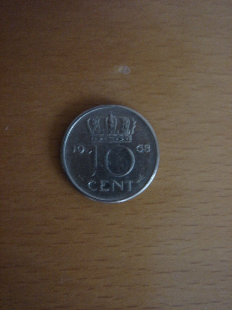Dubbeltje 1968 – 10 cent – Koningin Juliana, Postzegels en Munten, Munten | Nederland, Ophalen of Verzenden, Koningin Beatrix