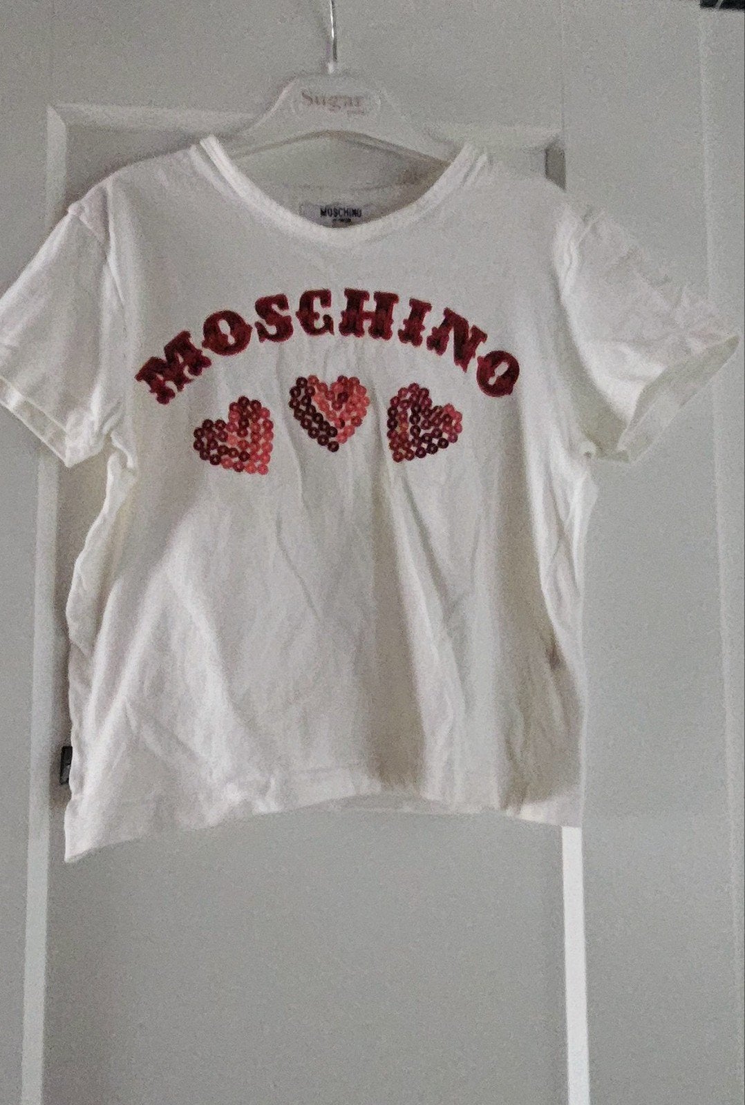 Moschino top maat 34, Wit, Zo goed als nieuw, Korte mouw, Maat 34 (XS) of kleiner