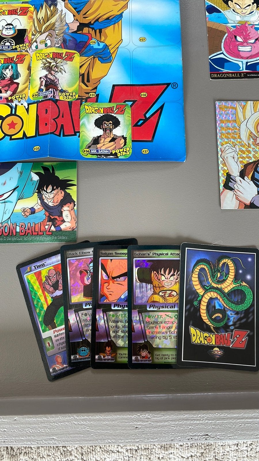 Dragon ball z set kaarten, Ophalen, Zo goed als nieuw, Meerdere kaarten