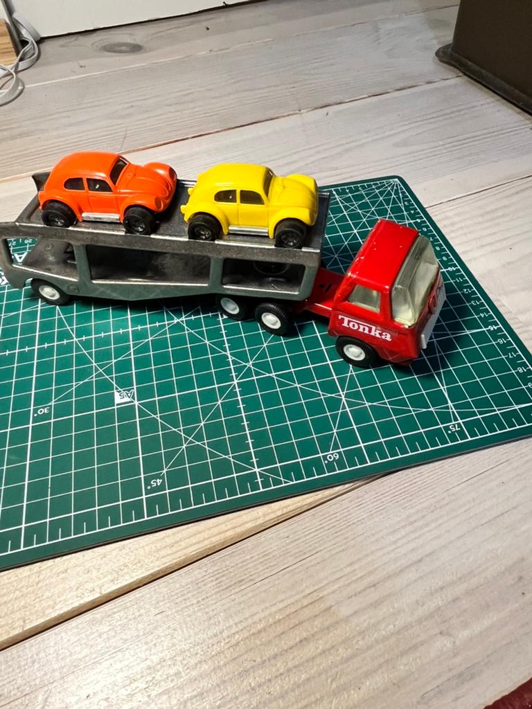 Tonka oplegger met kevers, Ophalen of Verzenden, Gebruikt