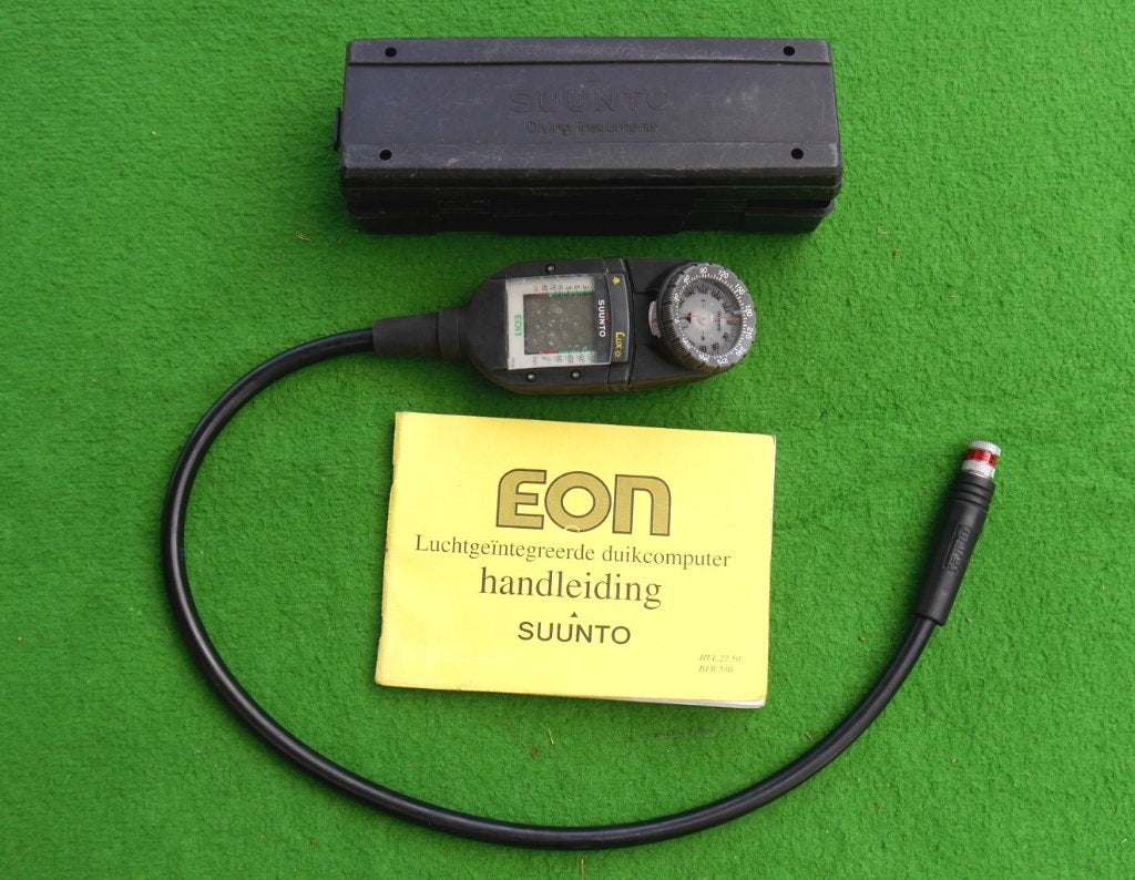 Console met Suunto Eon Lux duikcomputer, kompas en doos, Watersport en Boten, Ophalen of Verzenden, Gebruikt, Duikcomputer