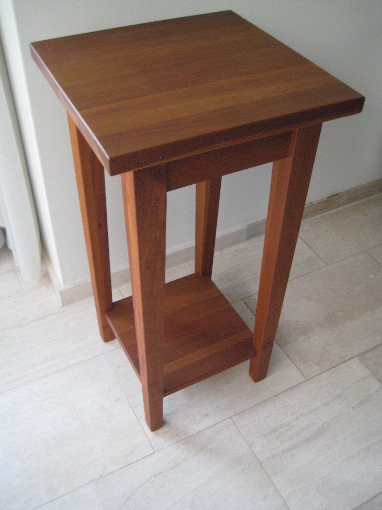 plantentafel kersenhout, Ophalen, Minder dan 55 cm, Gebruikt, Vierkant