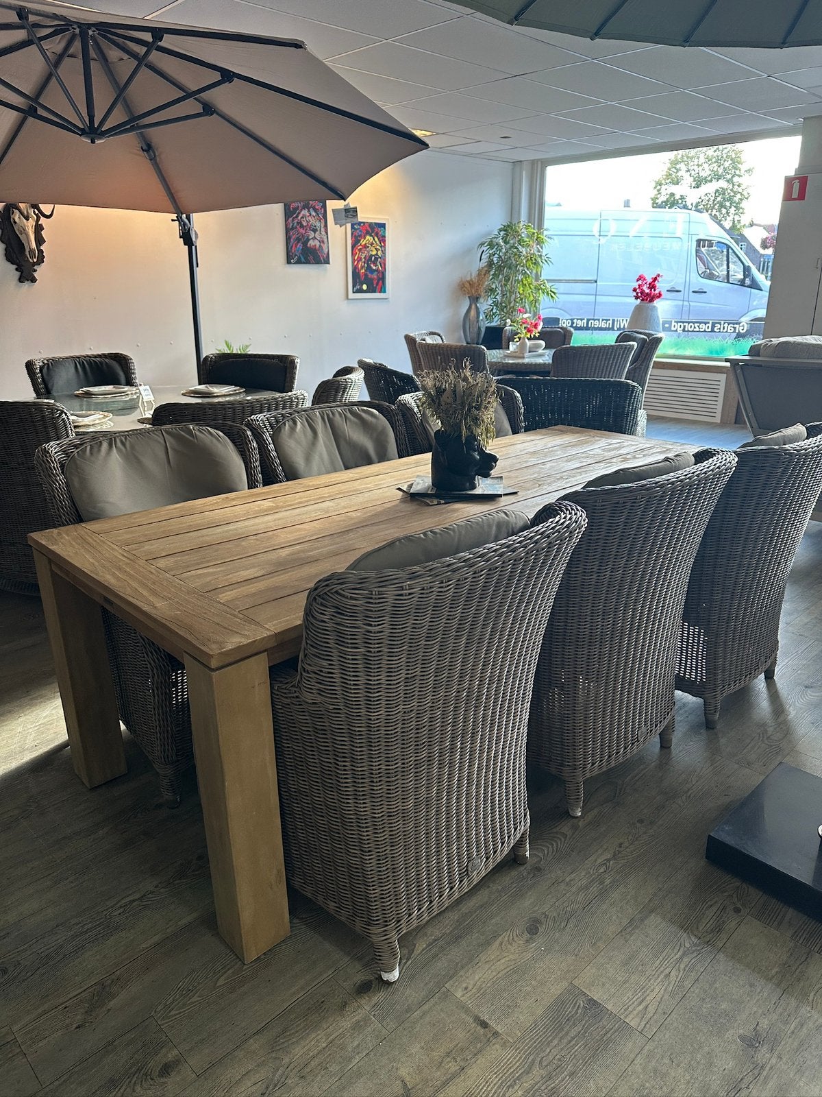 Luxe Teak Tuinset – 4 Seasons Outdoor – 6 Personen!, Zenq, ., 6 zitplaatsen, Teakhout