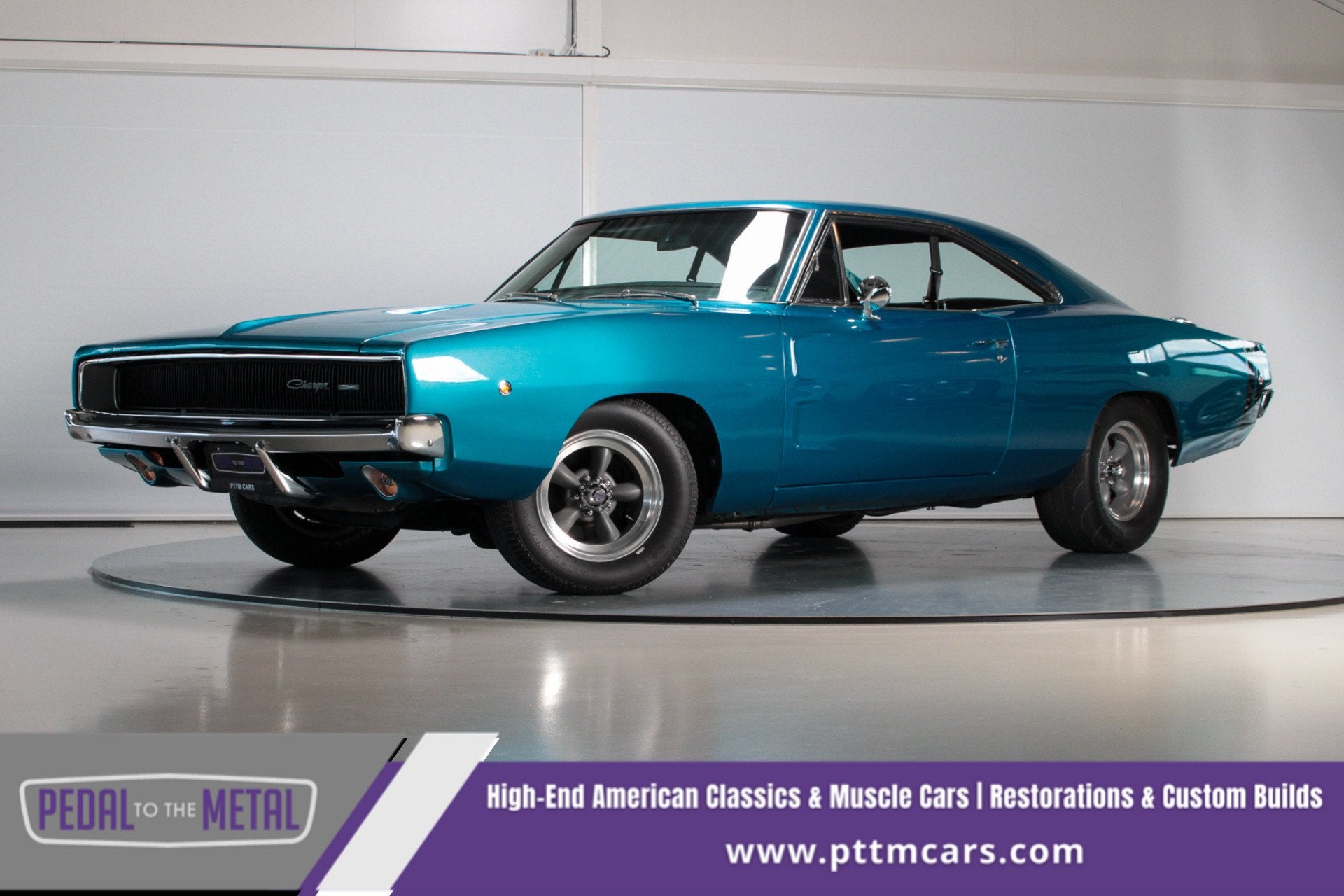Dodge Charger Automatic, Auto's, Oldtimers, Achterwielaandrijving, Blauw, Leder, Dodge