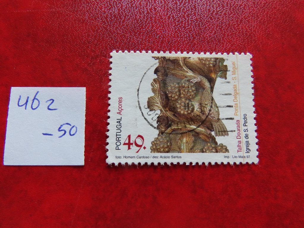 Portugal azoren 462, Ophalen of Verzenden, Portugal, Gestempeld
