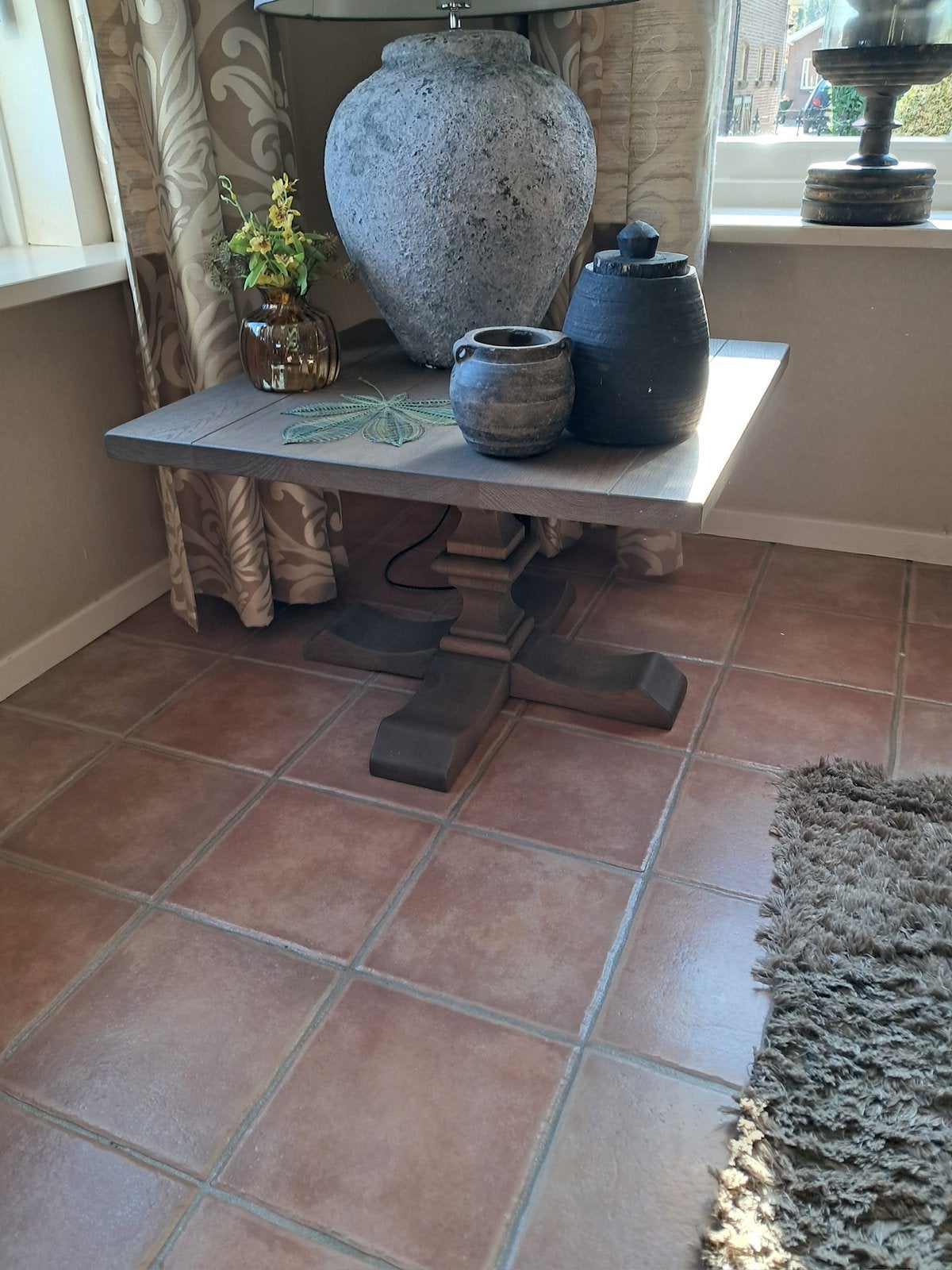 Bijzettafel, Vierkant, 55 tot 75 cm, Zo goed als nieuw, Hout
