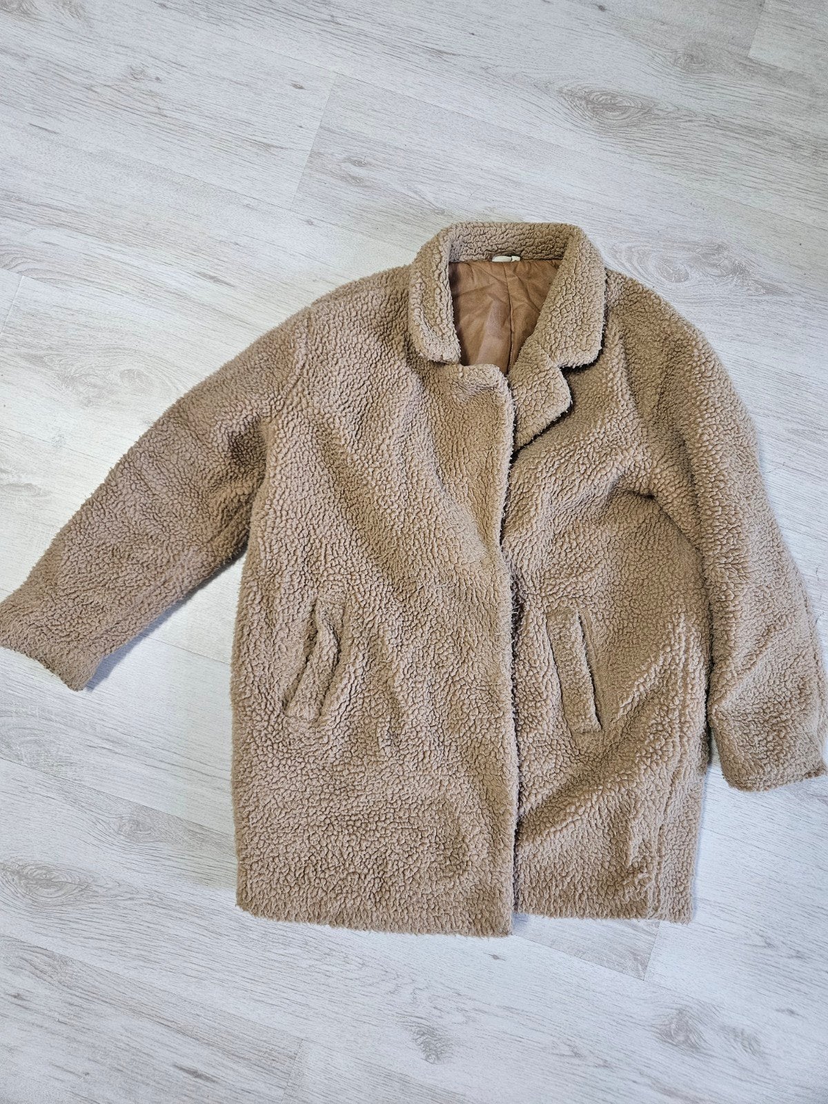 Prénatal teddy jas maat S, Ophalen, Prénatal, Beige, Zo goed als nieuw