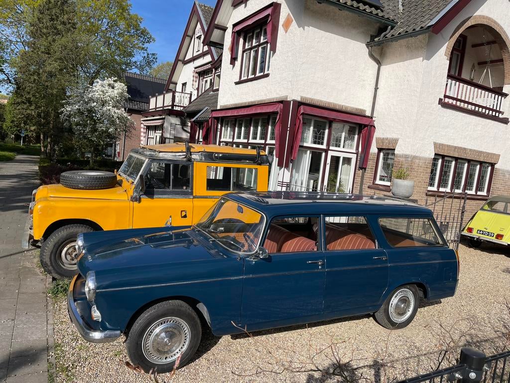 Peugeot 404 DE Luxe 1969 Blauw LPG, Auto's, 1618 cc, Beige, Blauw, Stationwagon