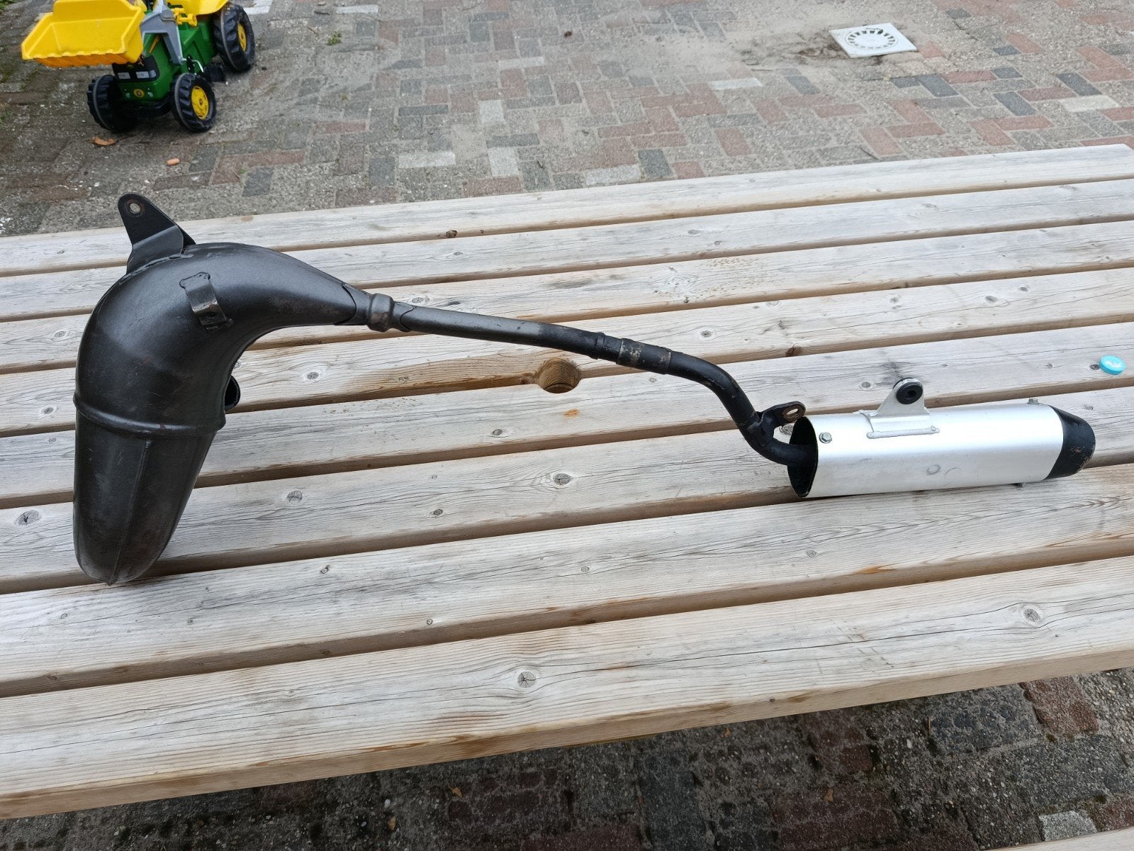 Kawasaki kx80 kx85 uitlaatsysteem, Ophalen of Verzenden