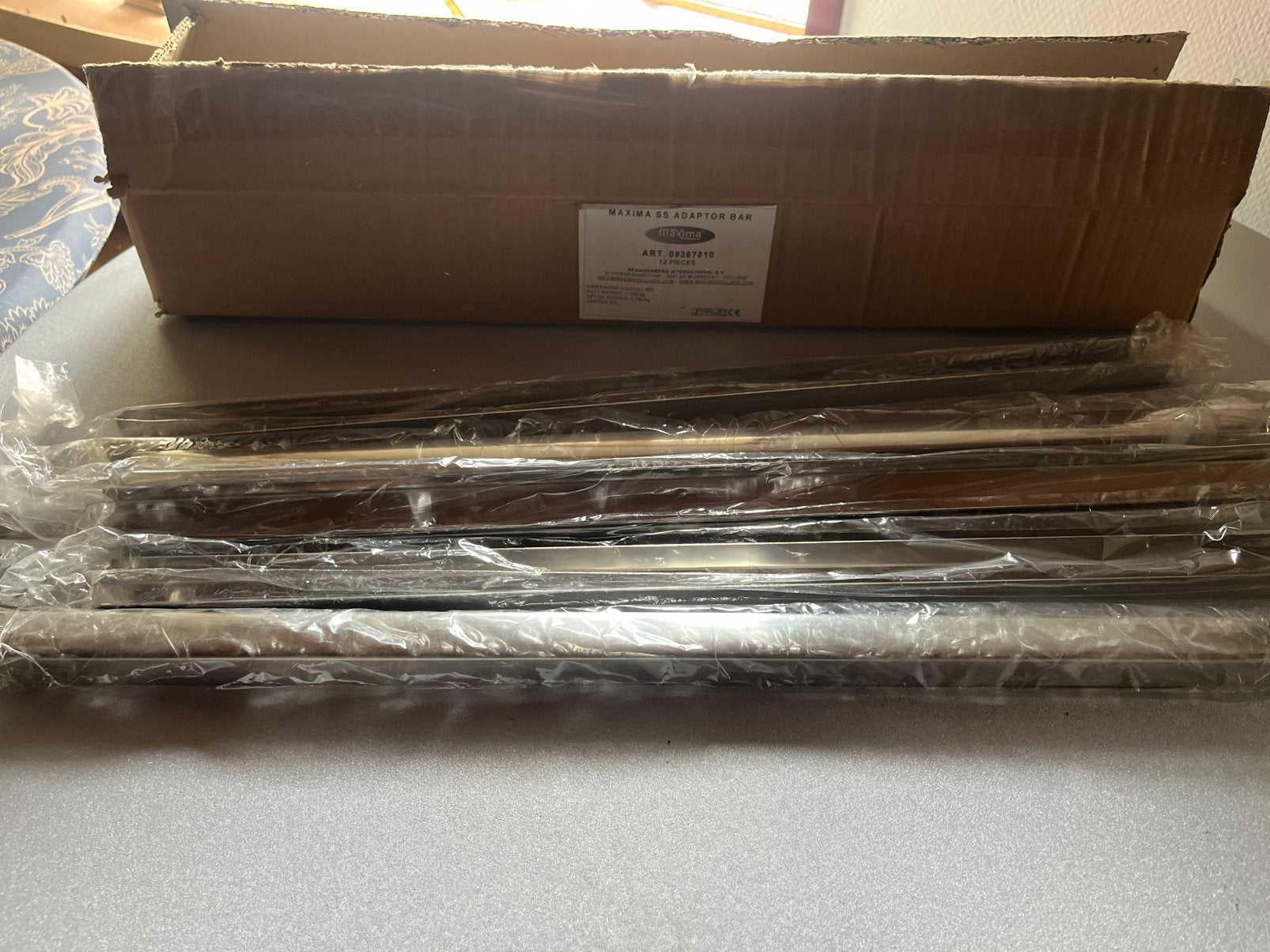 6x Maxima RVS GN Tussenbrug 53 cm - Nieuw, Zonder vriesvak, 160 cm of meer, Ophalen of Verzenden, Minder dan 75 liter