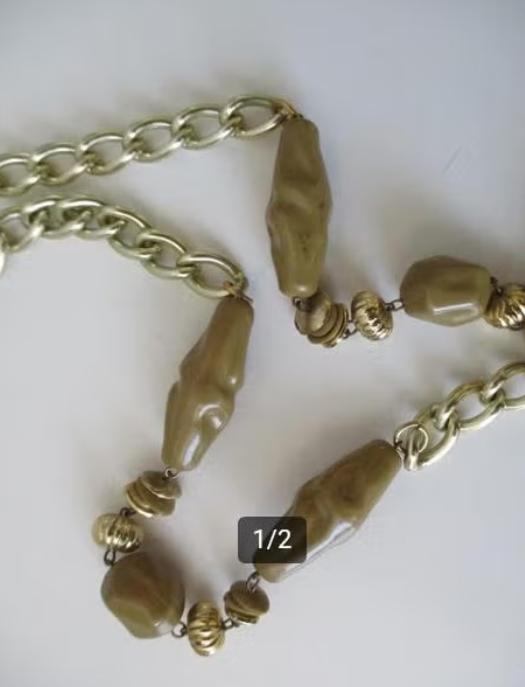 Lange schakelketting, Sieraden, Tassen en Uiterlijk, Oosterveldweg 15, 7274 DZ, Overige materialen, Verzenden, Zo goed als nieuw