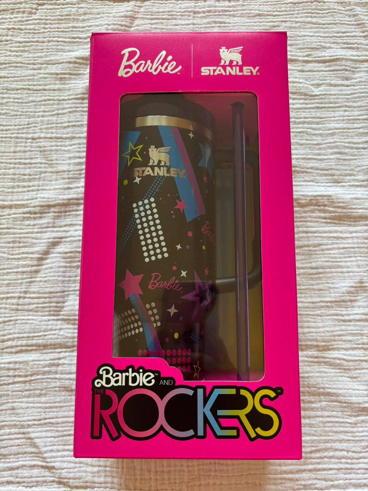 NIEUW! Barbie rockers stanley fles cup limited edition 40OZ, Ophalen of Verzenden, Nieuw