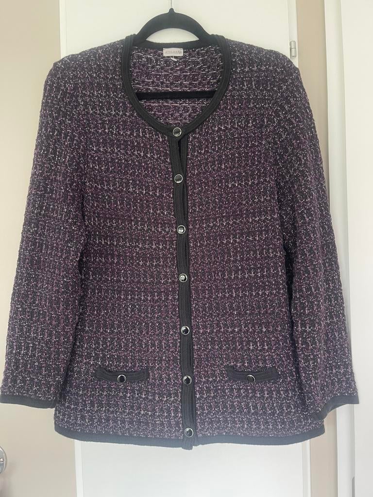 ATELIER bouclé jasje / vest maat 42, Zwart, Maat 42/44 (L), Ophalen of Verzenden, Zo goed als nieuw