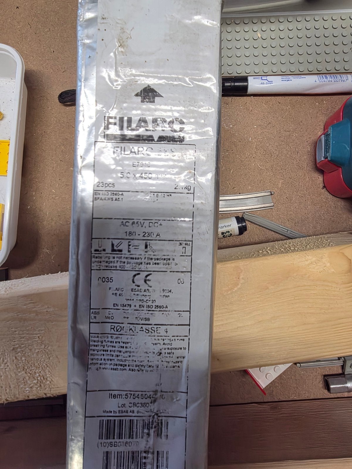 Filarc las elektroden E7018 5.0 x 450 mm - 2.0 KG, Ophalen of Verzenden, Nieuw, 250 ampère of meer, Elektroden