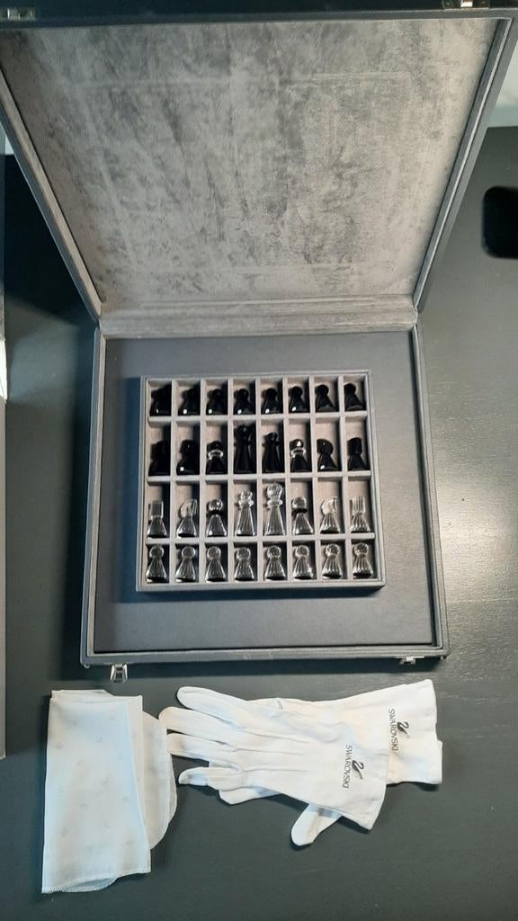 Exclusief Swarovski schaakspel /chess set, Verzamelen, Swarovski, Ophalen, Zo goed als nieuw, Overige typen