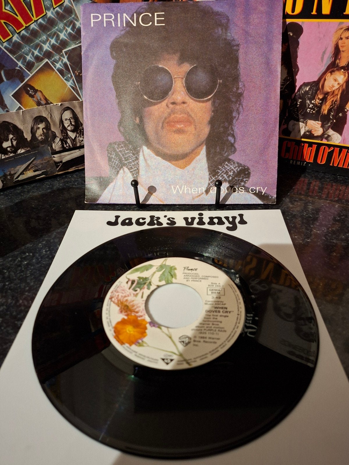 Prince - When Doves Cry (Single) 1984, Beschermende buitenhoes, Ophalen of Verzenden, Gebruikt, Pop