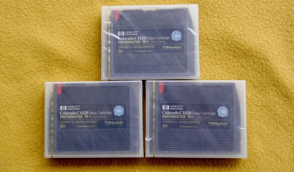 3x HP Colorado C4420 Data Cartridge – NOS (Travan TR-1), Computers en Software, Vintage Computers, Ophalen of Verzenden, Hp