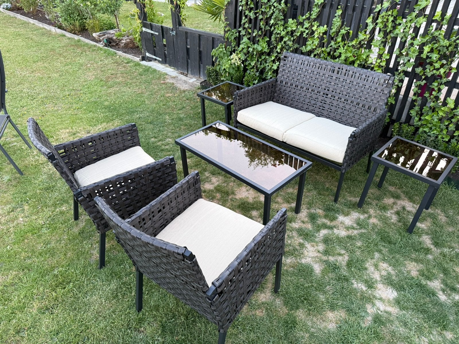 Nieuwe loungeset tuinset!!, Ophalen, 4 zitplaatsen, Bank, Nieuw