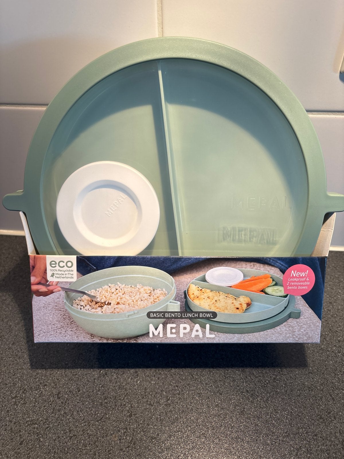 Nieuwe Mepal Basic Bento Lunch Bowl - Lekvrij & Magnetronbes, Kunststof, Nieuw, Ophalen of Verzenden, Groen
