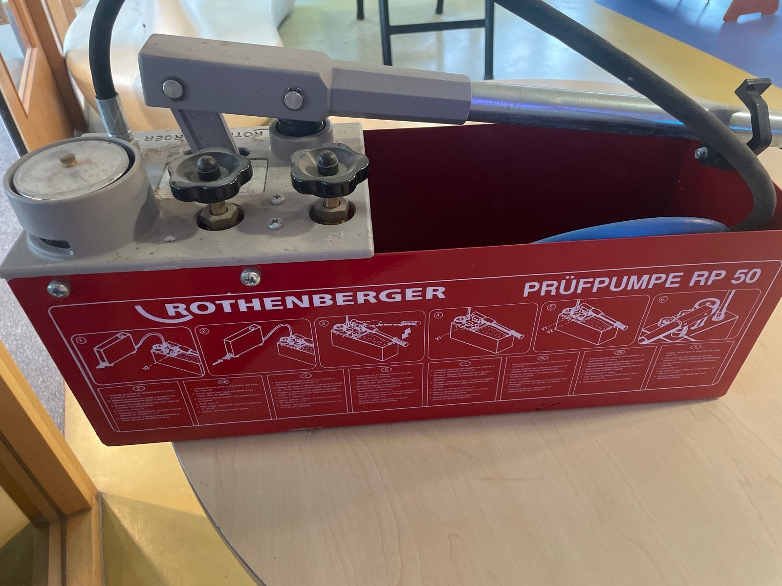 Rothenberger Prüfpumpe RP 50 - Druktestpomp, Ophalen of Verzenden, Zo goed als nieuw